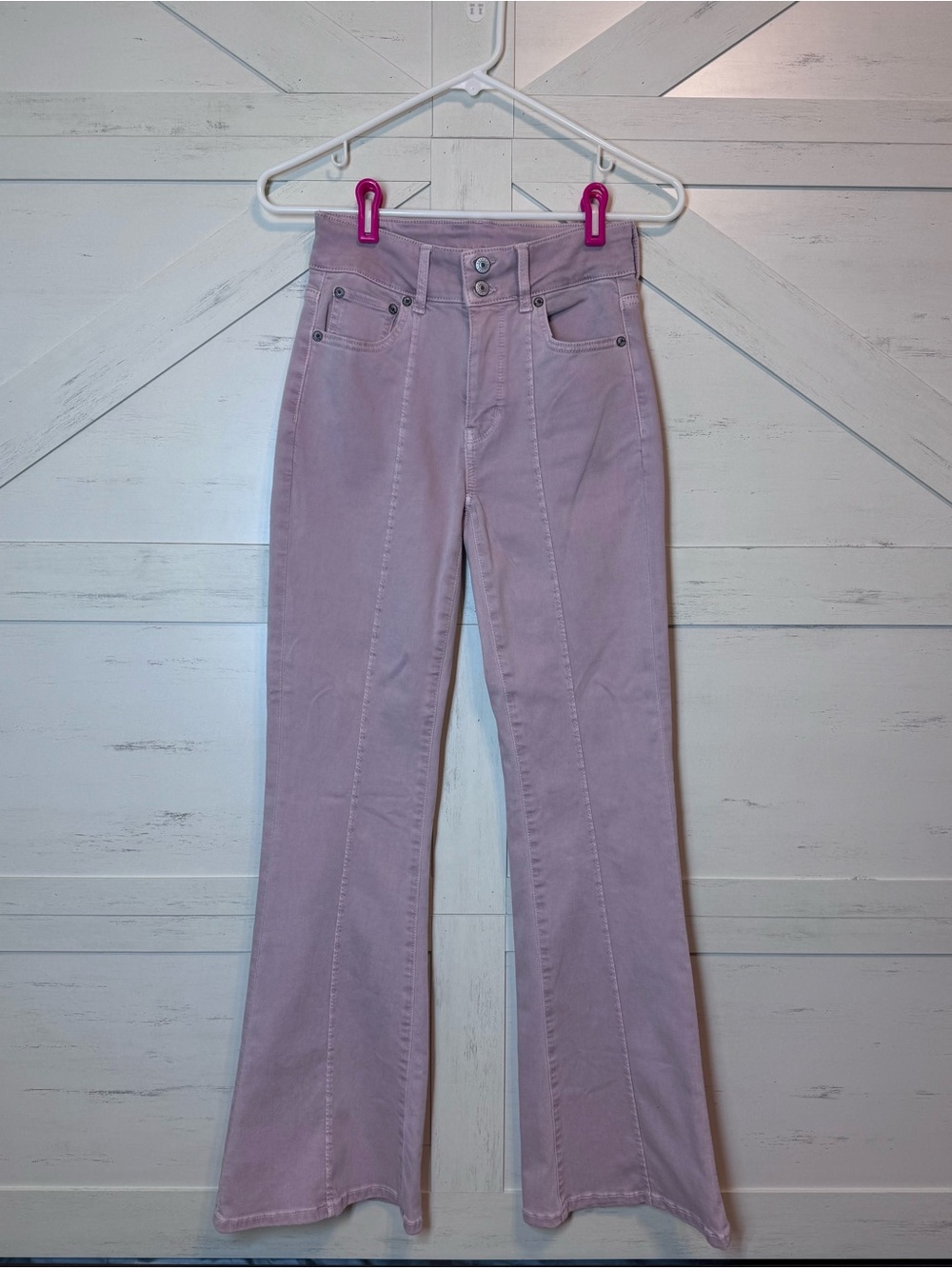 American Eagle Outfitters Lavender Flare Jeans